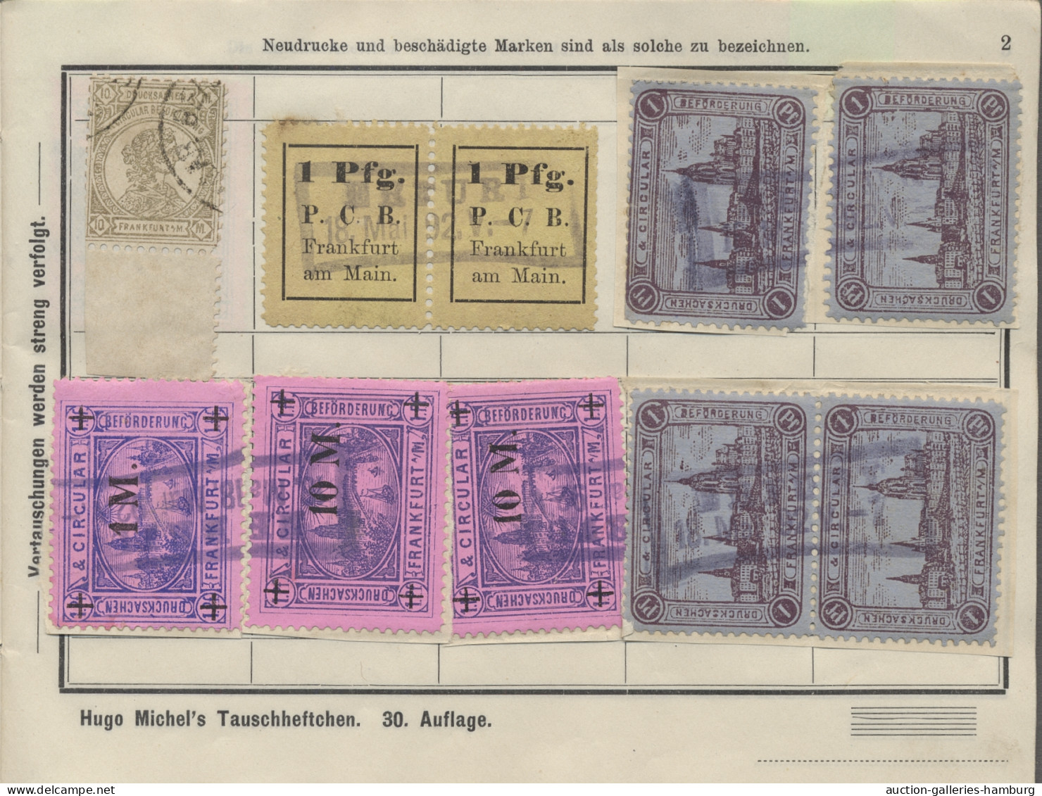 O/*/Briefstück Deutsches Reich - Privatpost (Stadtpost): 1880-1900 (ca.), Kleiner, Sehr Alter B - Privatpost