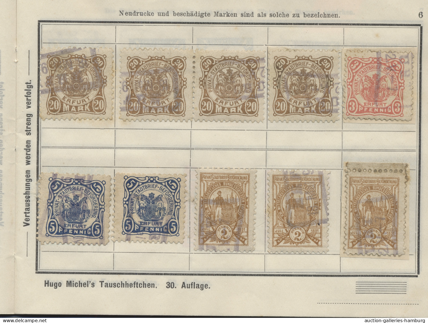 o/*/Briefstück Deutsches Reich - Privatpost (Stadtpost): 1880-1900 (ca.), kleiner, sehr alter B