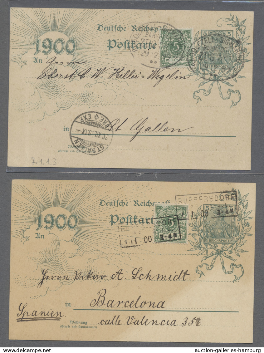 GA Deutsches Reich - Ganzsachen: 1899 (ff.), Sonderpostkarte Zur Jahrhundertwende 1 - Other & Unclassified