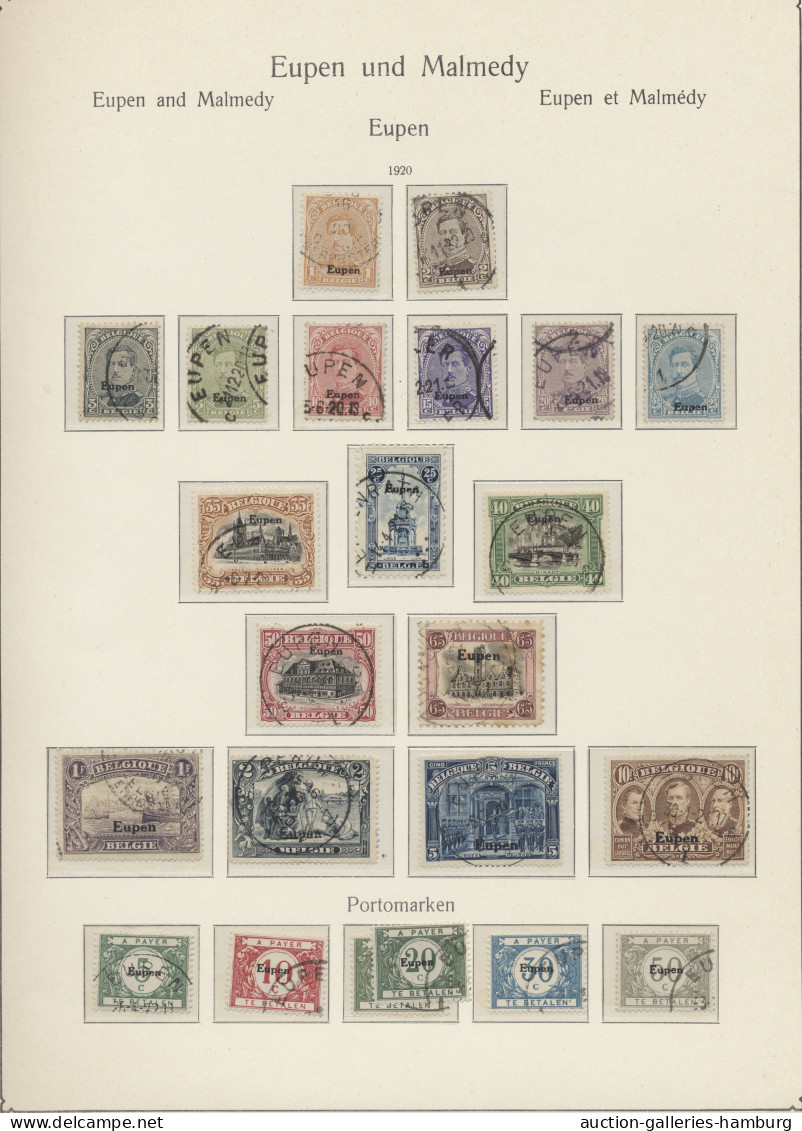 O/Briefstück Deutsches Reich - Nebengebiete: 1920-1939, ABSTIMMUNGSGEBIETE - EUPEN-MALMEDY - - Sammlungen