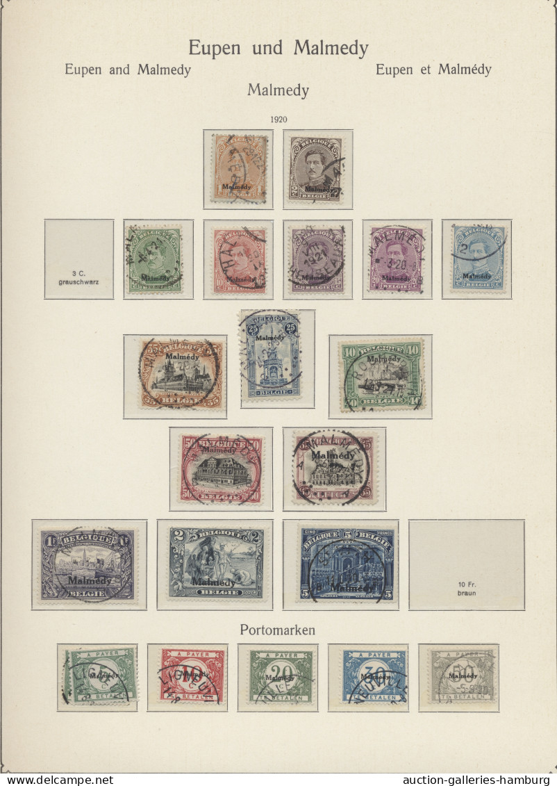 O/Briefstück Deutsches Reich - Nebengebiete: 1920-1939, ABSTIMMUNGSGEBIETE - EUPEN-MALMEDY - - Collections
