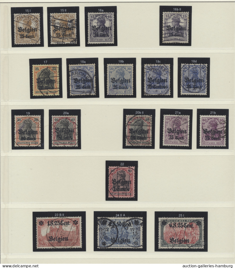 O/**/*/o/Briefstück/Brf. Deutsches Reich - Nebengebiete: 1914-1939, überwiegend Gestempelte Sammlung In E - Colecciones
