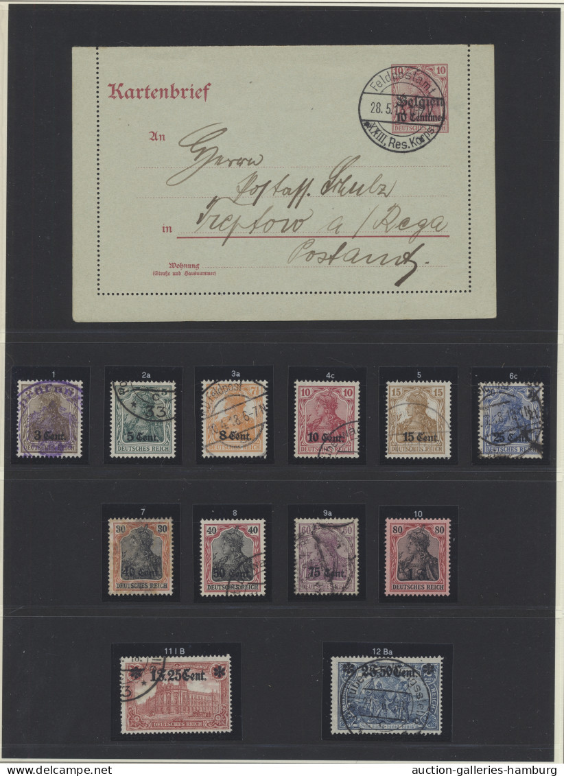 O/**/*/o/Briefstück/Brf. Deutsches Reich - Nebengebiete: 1914-1939, überwiegend Gestempelte Sammlung In E - Collections