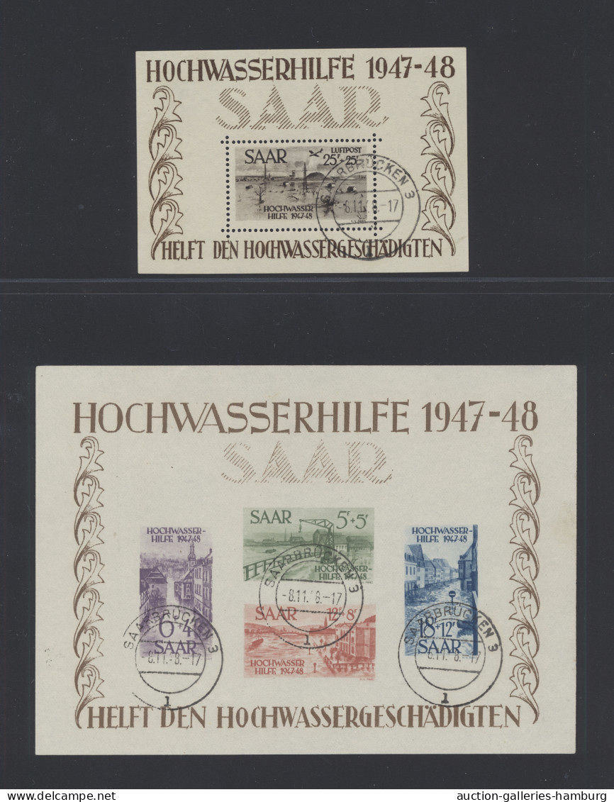 **/*/o Deutsche Abstimmungsgebiete: Saargebiet: 1920-1959, Sammlung in einem Lindner-Ri