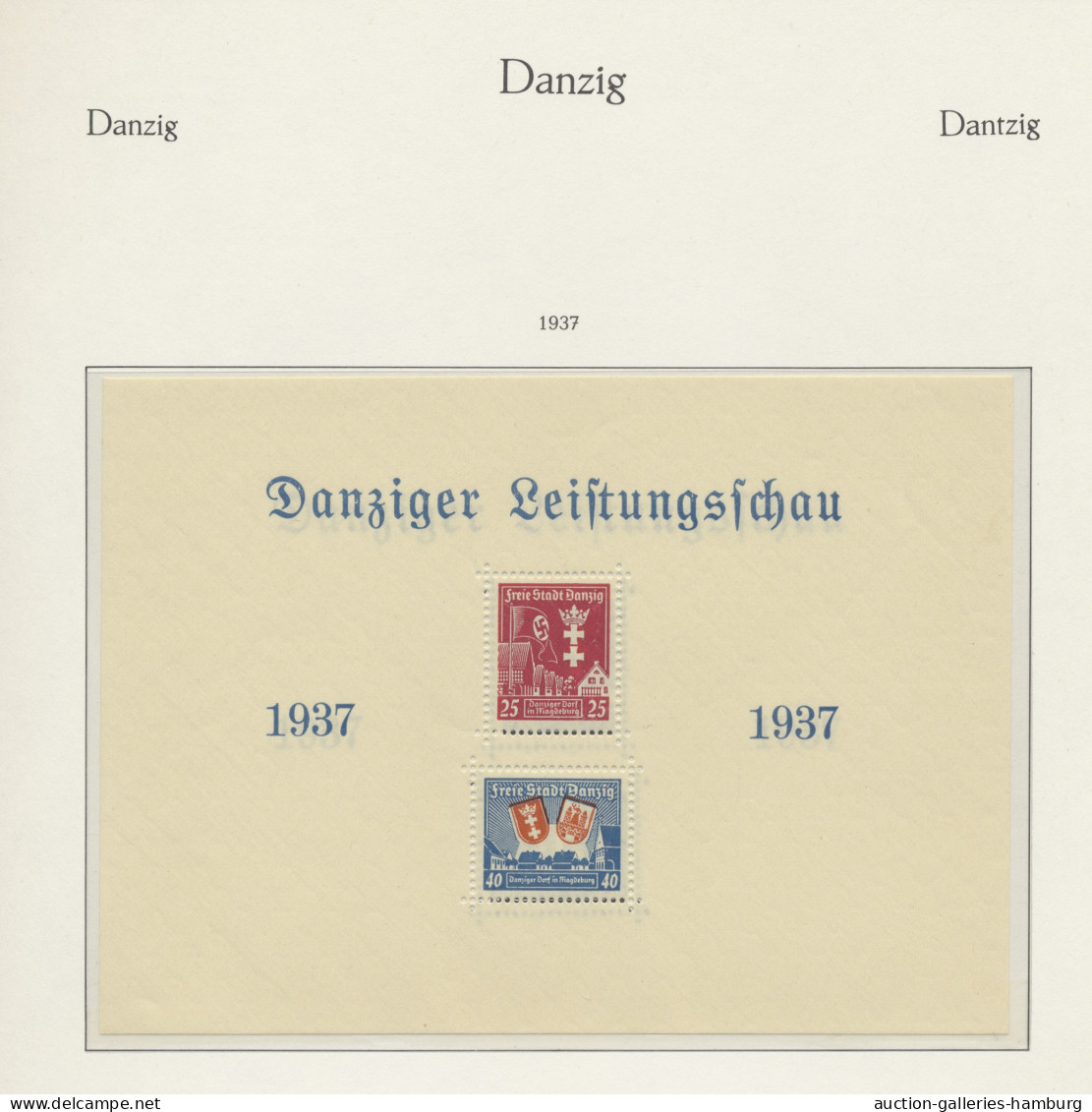 **/* Danzig: 1920-1939, Weitgehend Komplette, Postfrische Sammlung Mit Losen Dublette - Andere & Zonder Classificatie