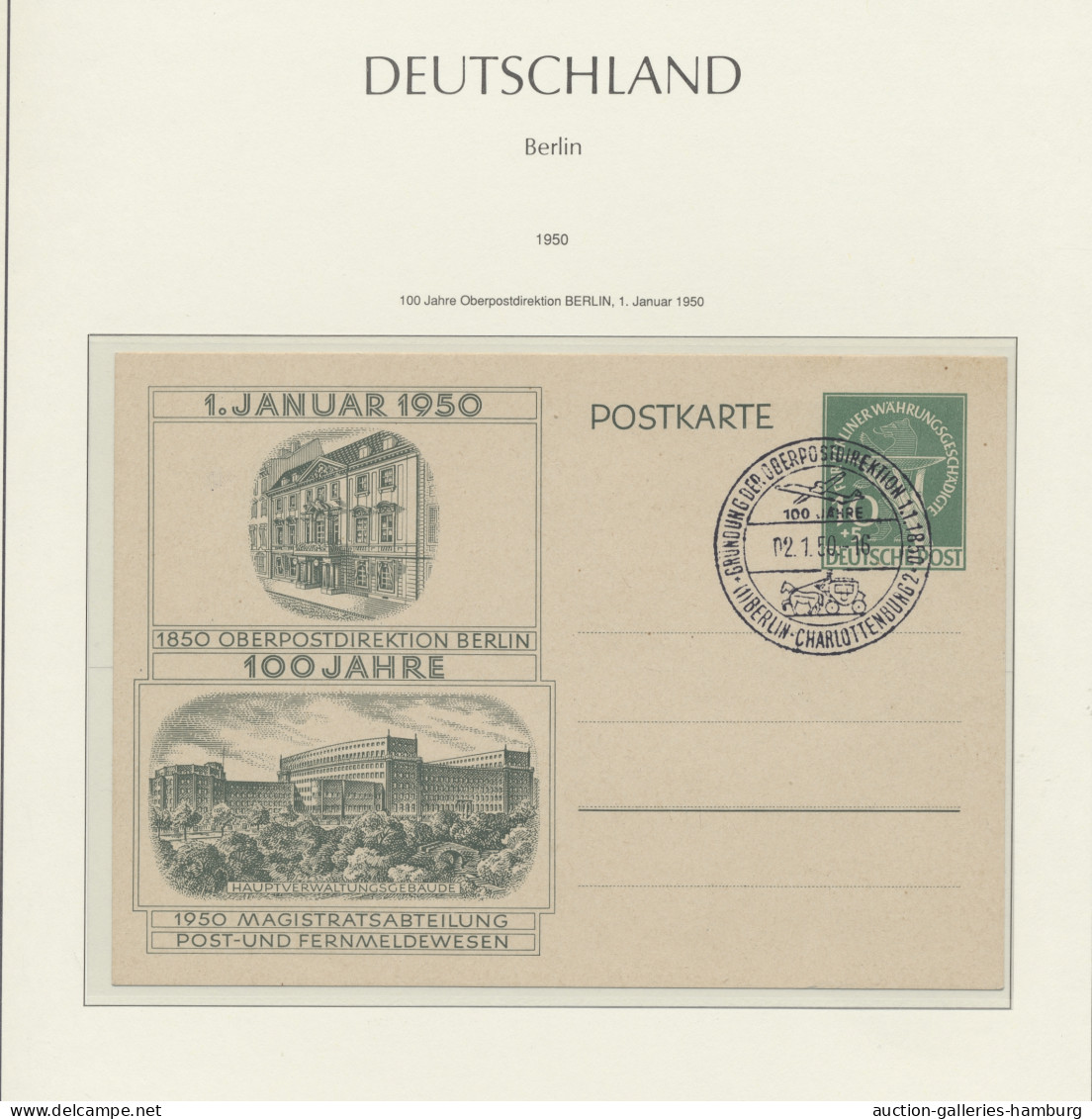 **/o/GA Deutschland nach 1945: 1948-1959, BRD - BERLIN, werthaltige und gepflegte Sammlu