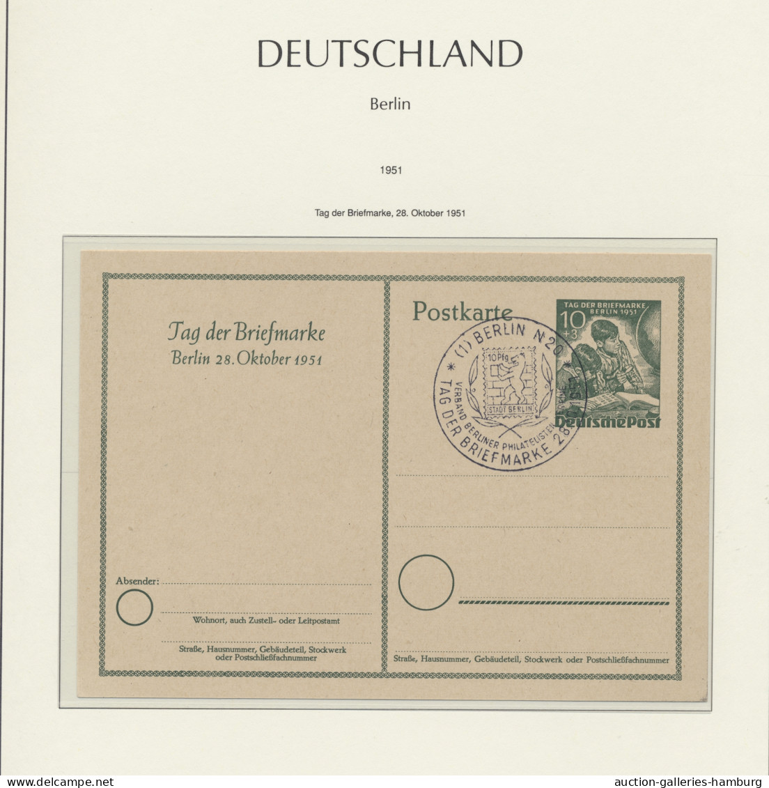 **/o/GA Deutschland nach 1945: 1948-1959, BRD - BERLIN, werthaltige und gepflegte Sammlu