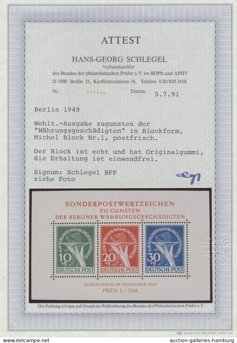 **/o/GA Deutschland nach 1945: 1948-1959, BRD - BERLIN, werthaltige und gepflegte Sammlu