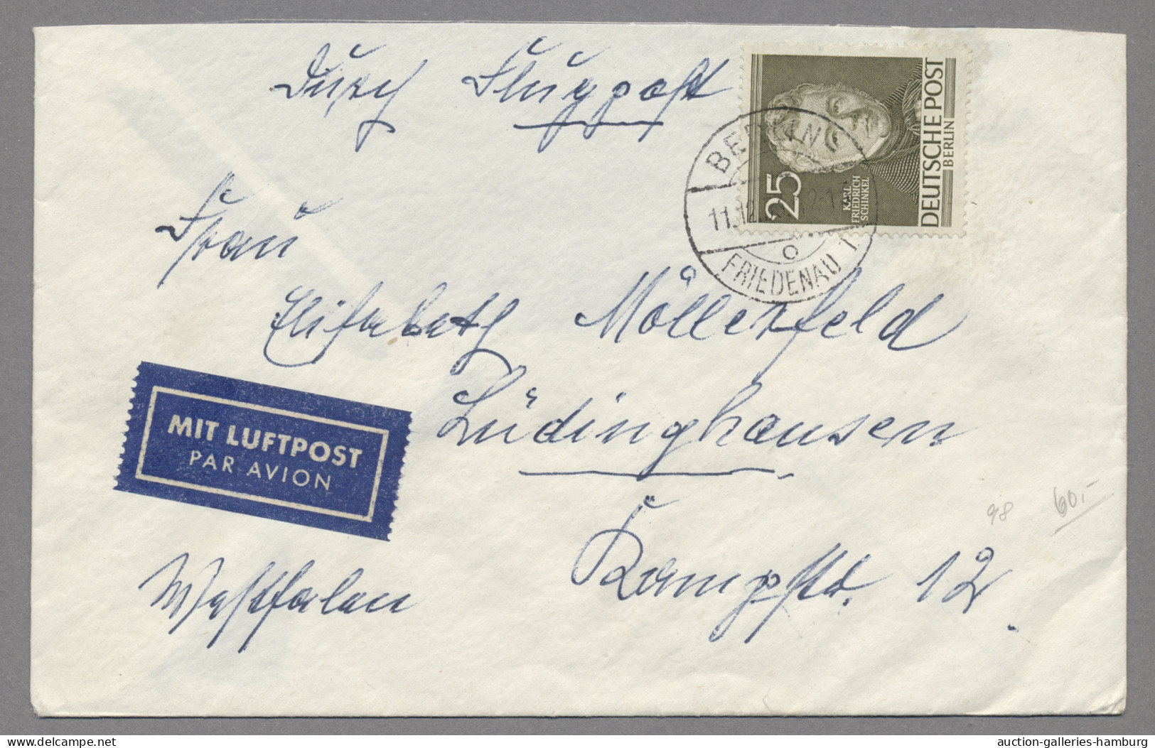 Brf./GA Deutschland nach 1945: 1945-1957, BELEGE, Sammlung von über 350 Stück in einem B
