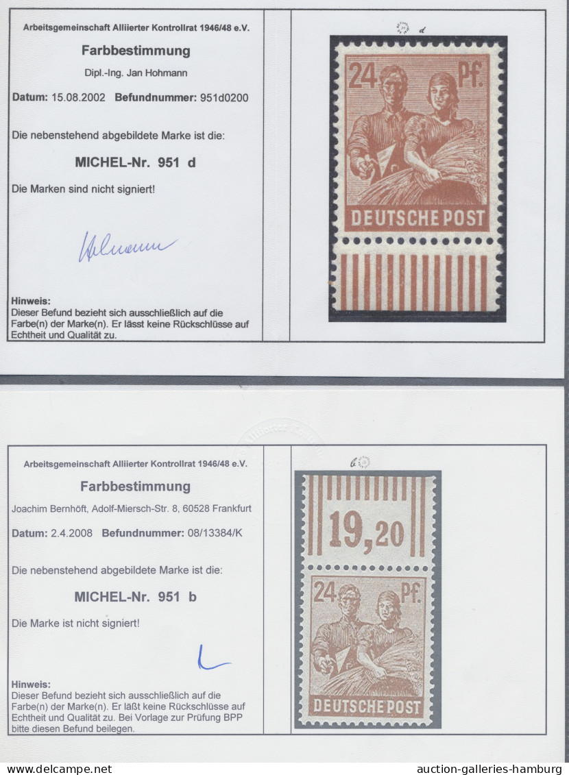 **/*/o/Briefstück/Brf./FDC Alliierte Besetzung - Gemeinschaftsausgaben: 1946-1948, Stark Spezialisierte Sam - Autres & Non Classés