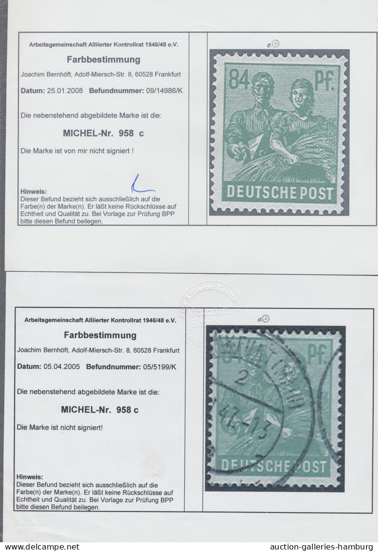 **/*/o/Briefstück/Brf./FDC Alliierte Besetzung - Gemeinschaftsausgaben: 1946-1948, stark spezialisierte Sam