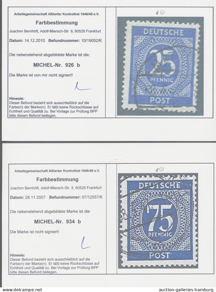 **/*/o/Briefstück/Brf./FDC Alliierte Besetzung - Gemeinschaftsausgaben: 1946-1948, stark spezialisierte Sam