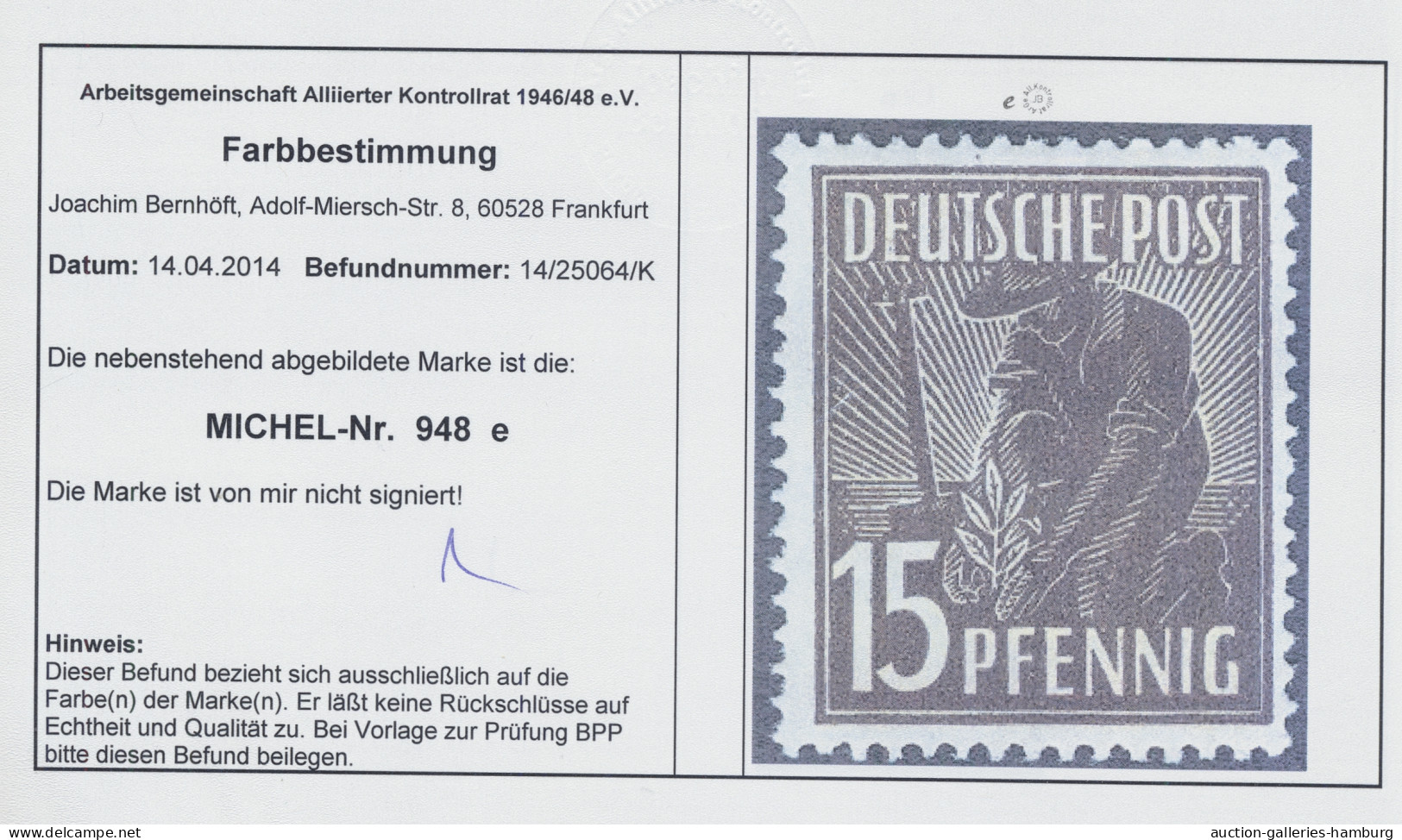 **/*/o/Briefstück/Brf./FDC Alliierte Besetzung - Gemeinschaftsausgaben: 1946-1948, stark spezialisierte Sam