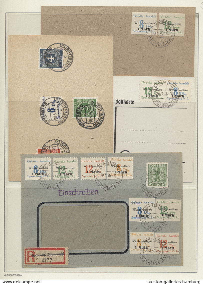 Brf./GA Sowjetische Zone: 1945-1949, Umfangreiche Sammlung Von Belegen Und Ganzsachen De - Other & Unclassified