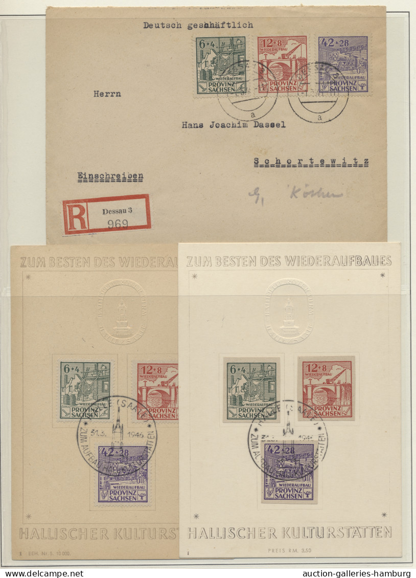 Brf./GA Sowjetische Zone: 1945-1949, Umfangreiche Sammlung Von Belegen Und Ganzsachen De - Other & Unclassified