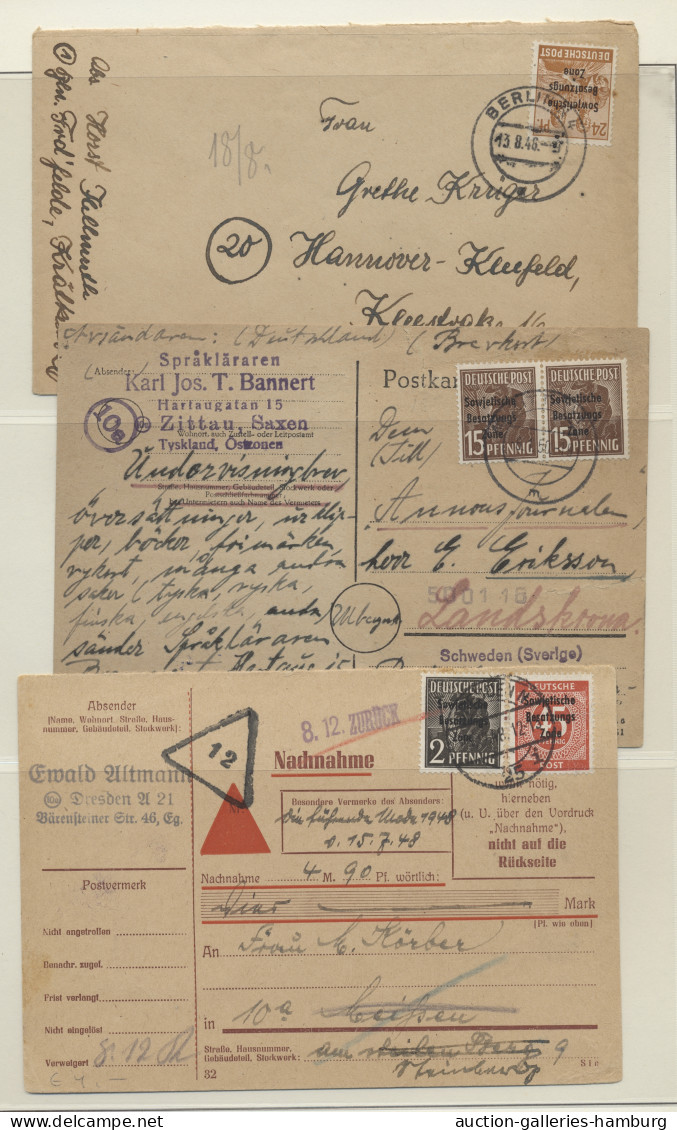 Brf./GA Sowjetische Zone - Allgemeine Ausgaben: 1948-1953, Sammlung In Leuchtturm-Ringbi - Other & Unclassified