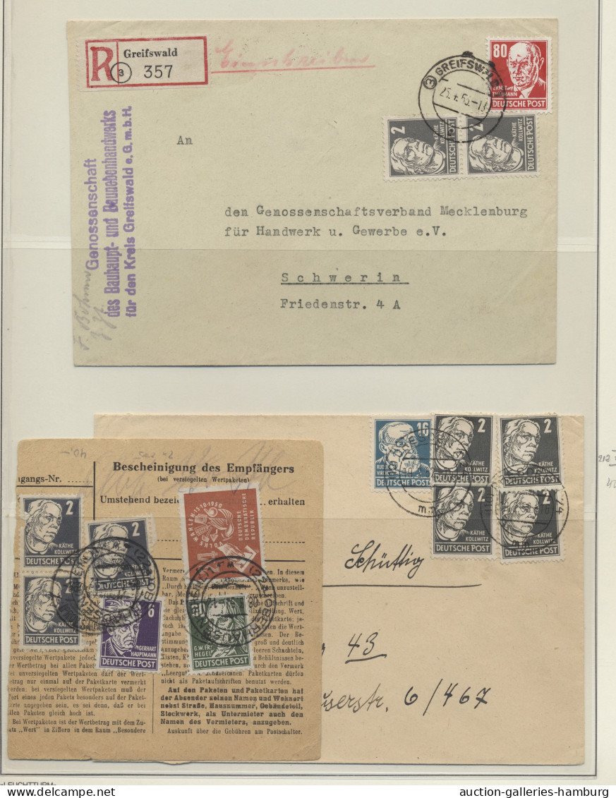 Brf./GA Sowjetische Zone - Allgemeine Ausgaben: 1948-1953, Sammlung In Leuchtturm-Ringbi - Otros & Sin Clasificación