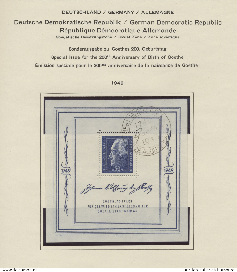 O/**/* DDR: 1948-1973, Sammlung In Zwei Bänden, Im Ersten Band Ab Bezirkshandstempel Bi - Colecciones