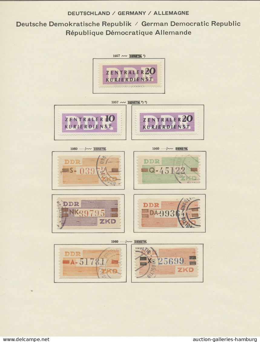 O/**/* DDR: 1948-1973, Sammlung In Zwei Bänden, Im Ersten Band Ab Bezirkshandstempel Bi - Colecciones