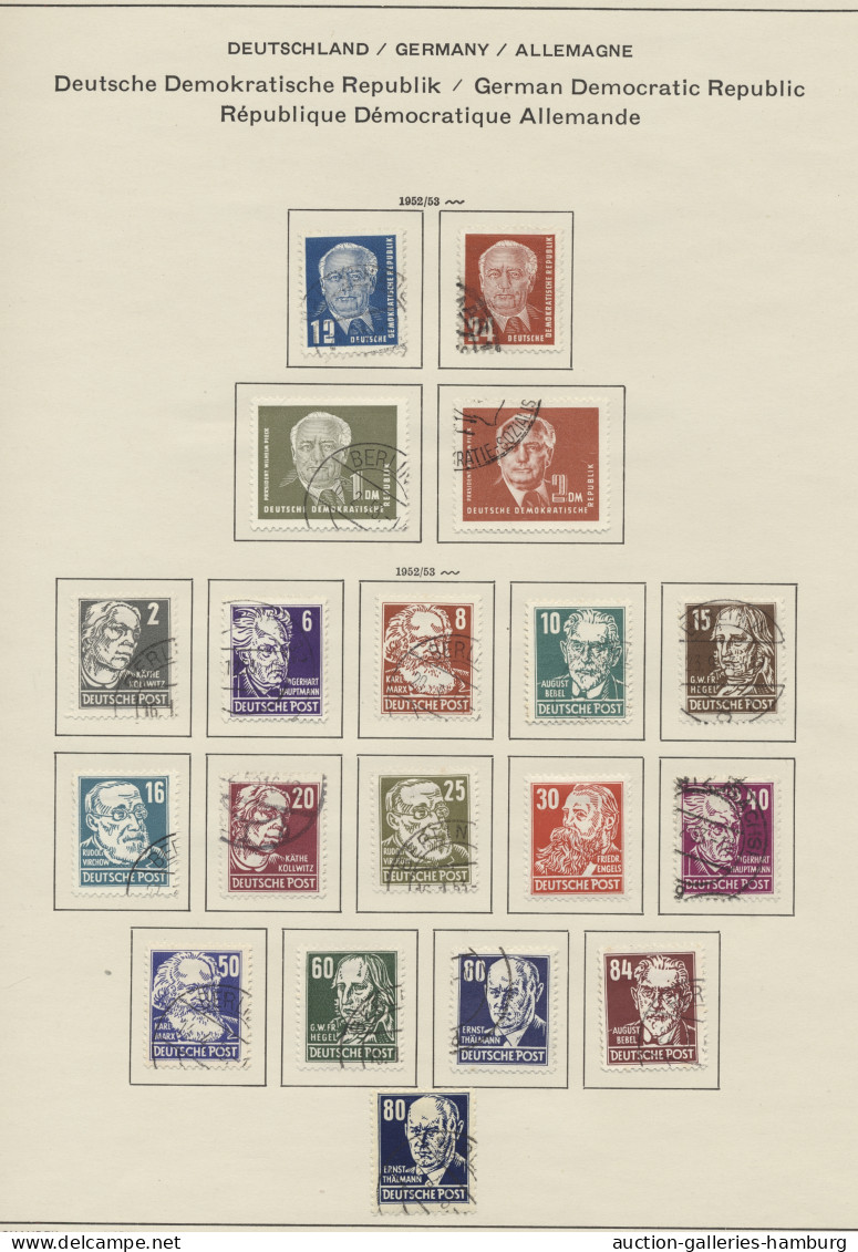 O/**/* DDR: 1948-1973, Sammlung In Zwei Bänden, Im Ersten Band Ab Bezirkshandstempel Bi - Colecciones