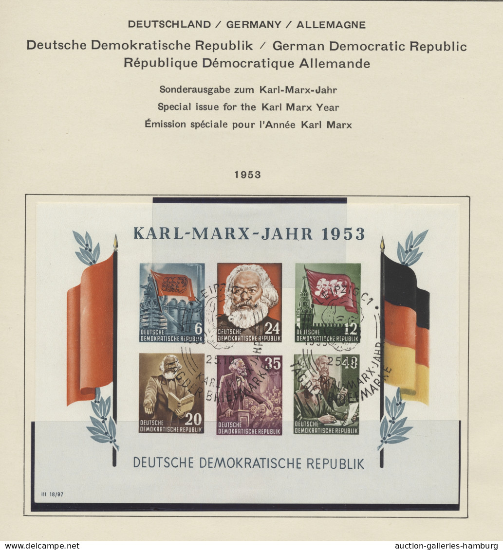 o/**/* DDR: 1948-1973, Sammlung in zwei Bänden, im ersten Band ab Bezirkshandstempel bi