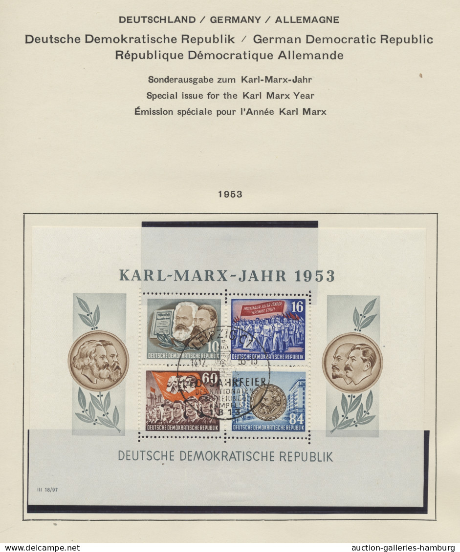 o/**/* DDR: 1948-1973, Sammlung in zwei Bänden, im ersten Band ab Bezirkshandstempel bi