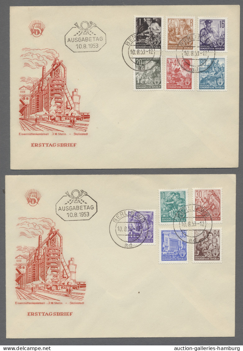 FDC/Brf. DDR: 1949-1990, ERSTTAGSBRIEFE, Schon In Den Ersten Jahren Reichhaltige, Ab Ende - Sammlungen