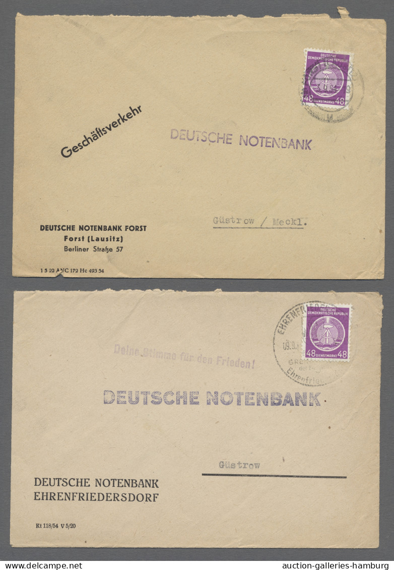 Brf./FDC DDR: 1952-1991, Partie Von Etwa 290 Belegen Mit U.a. Blöcken, Einschreiben, FDC, - Sammlungen