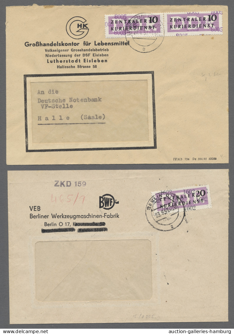 Brf./FDC DDR: 1952-1991, Partie Von Etwa 290 Belegen Mit U.a. Blöcken, Einschreiben, FDC, - Collections
