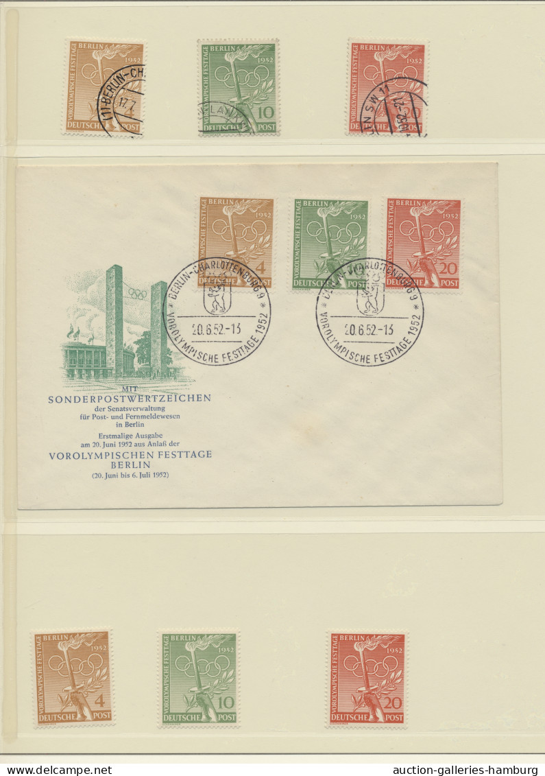 **/o/*/FDC Berlin: 1949-1953, Werthaltige Partie / Sammlung Der Meisten Guten Ausgaben Bis - Used Stamps