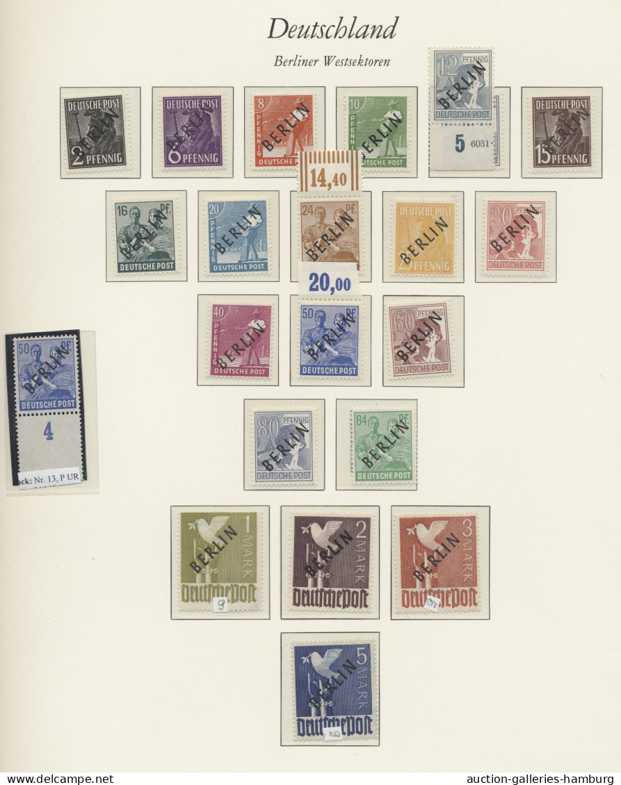 **/*/(*)/o Berlin: 1948-1971, Bessere Sammlung In Allen Erhaltungsformen In Einem Vordrucka - Used Stamps