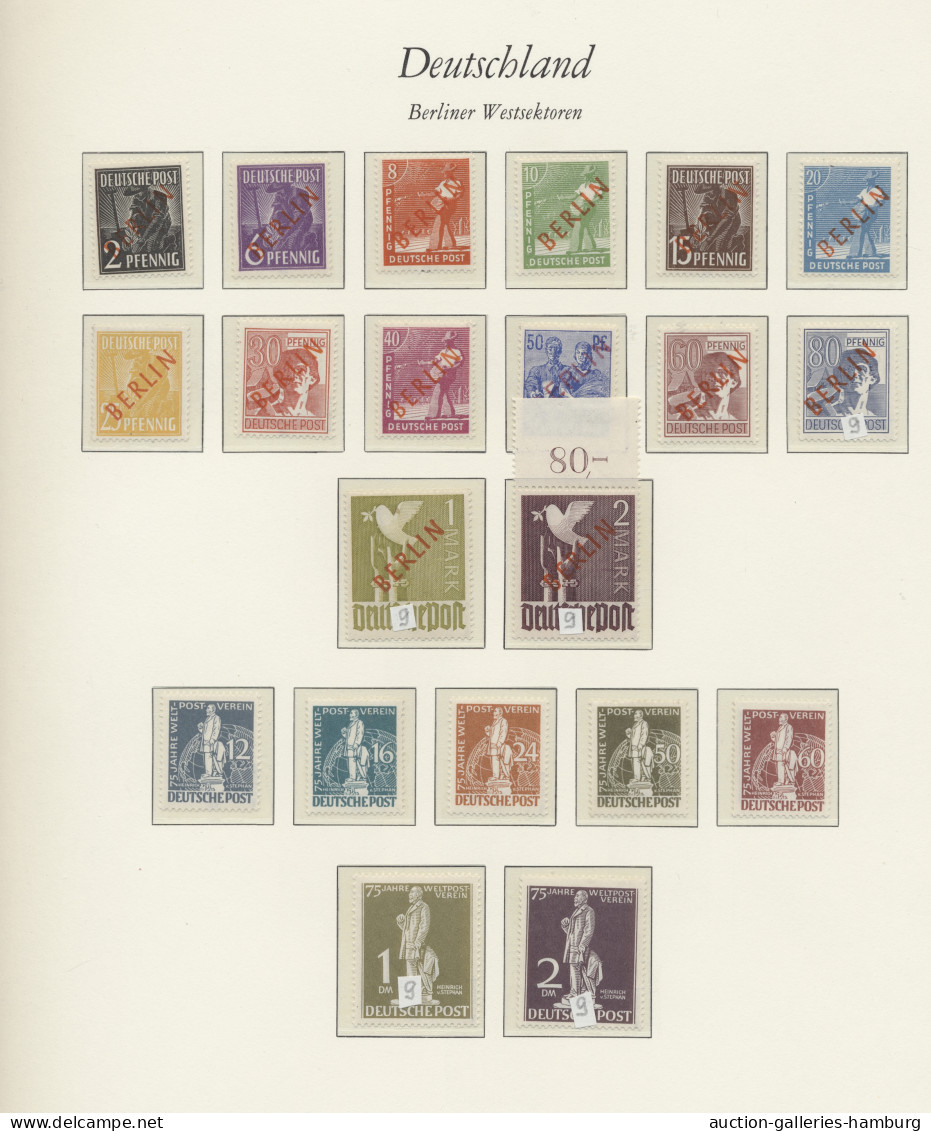 **/*/(*)/o Berlin: 1948-1971, Bessere Sammlung In Allen Erhaltungsformen In Einem Vordrucka - Used Stamps