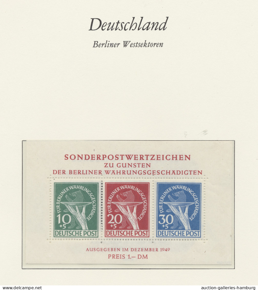 **/*/(*)/o Berlin: 1948-1971, bessere Sammlung in allen Erhaltungsformen in einem Vordrucka