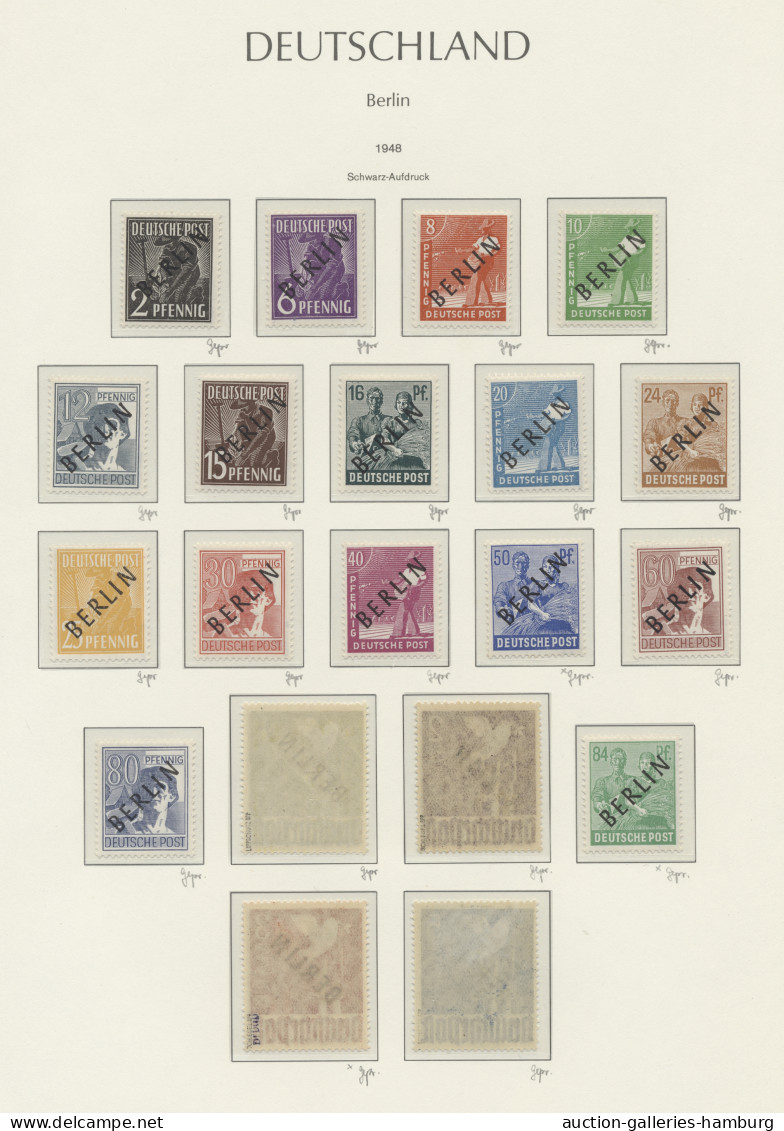 ** Berlin: 1948-1990, Komplette Fast Durchgehend Postfrische Sammlung In Leuchtturm - Neufs