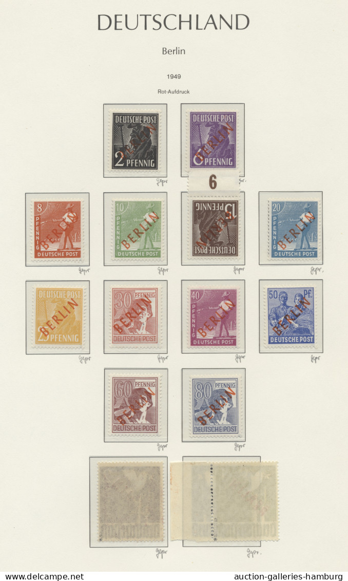 ** Berlin: 1948-1990, Komplette Fast Durchgehend Postfrische Sammlung In Leuchtturm - Unused Stamps