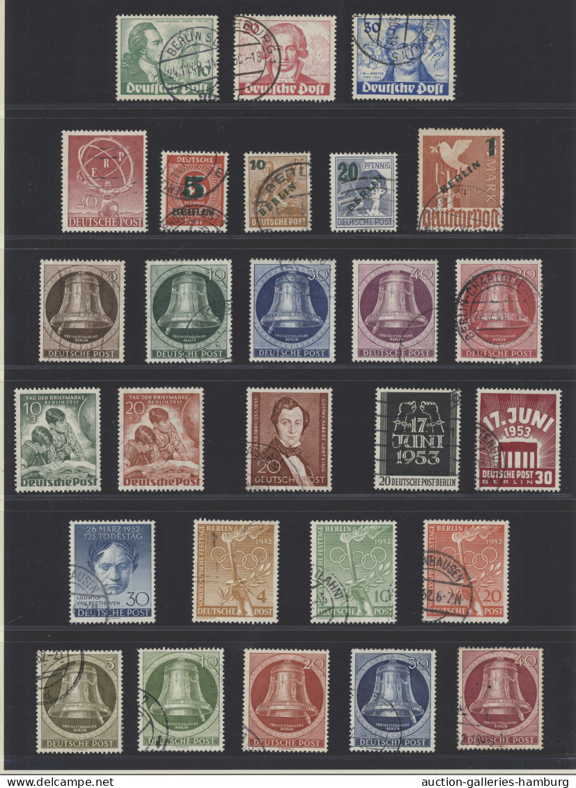 O/** Berlin: 1948-1990, Augenscheinlich Komplette überwiegend Gestempelte Sammlung In - Used Stamps