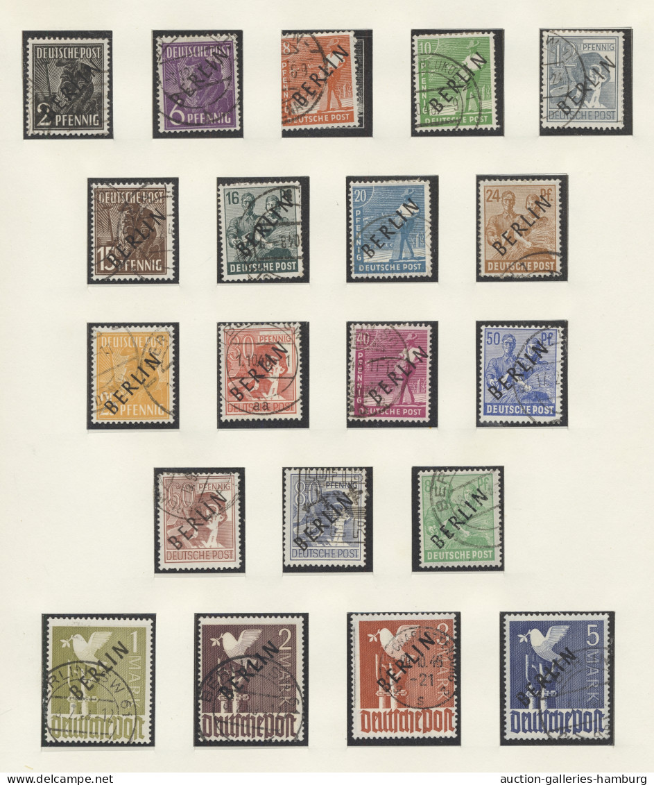 **/*/o Berlin: 1948-1986, Sammlung In Drei SAFE-Ringbindern, Sowohl Gestempelt Als Auch - Used Stamps