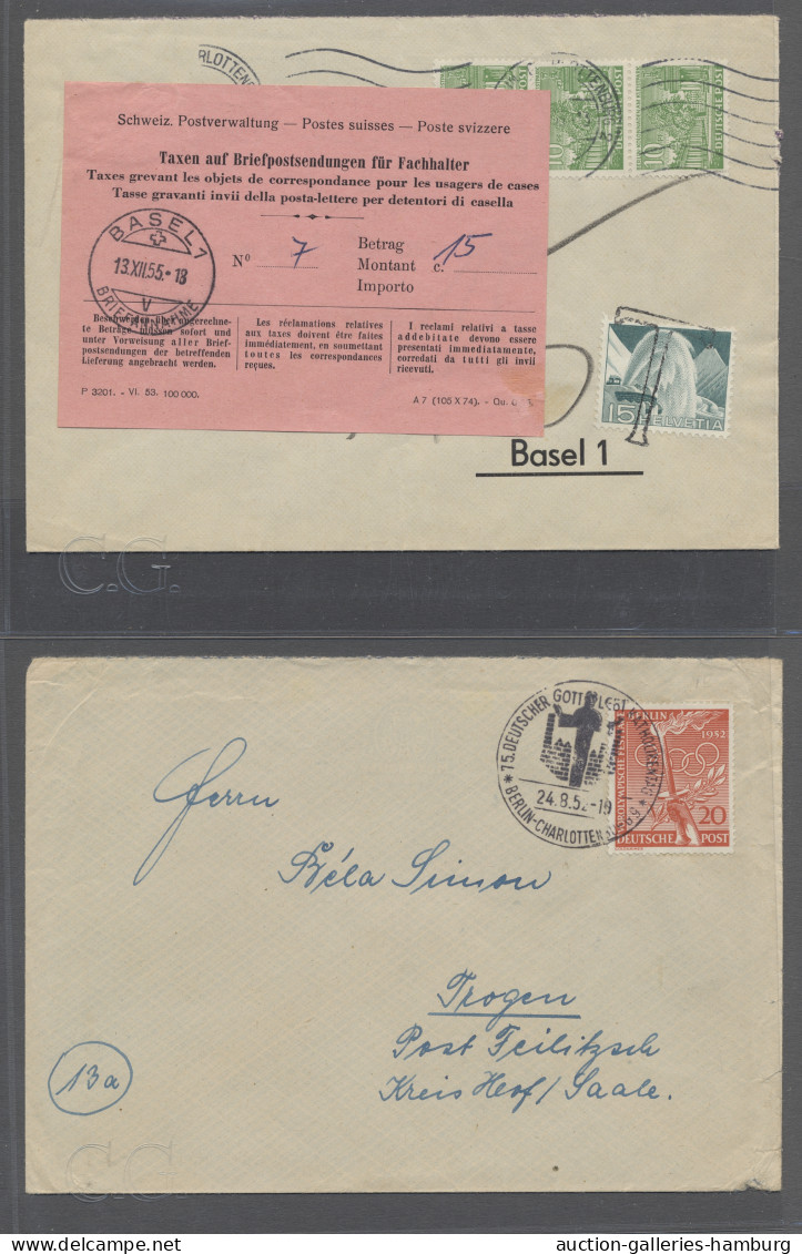 Brf. Berlin: 1948/83, Schöne Partie Von 41 Belegen überwiegend Bis 1960, Dabei Einzel - Lettres & Documents