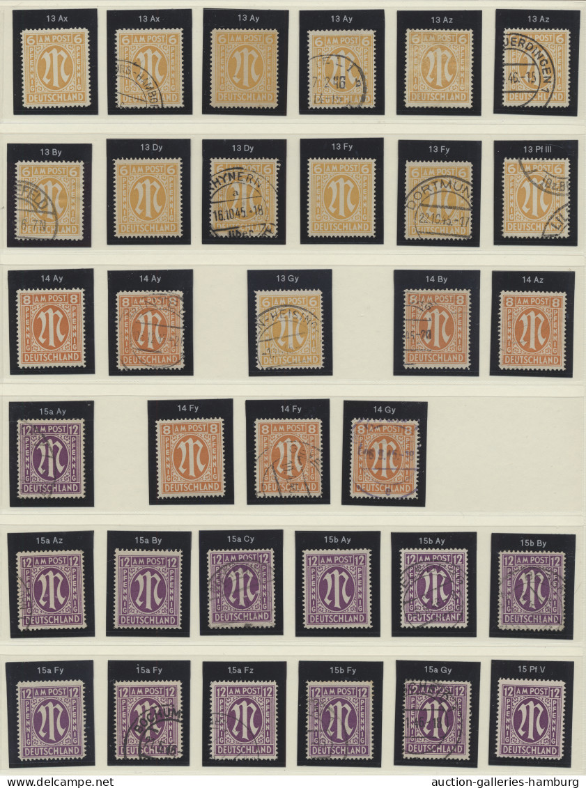 **/*/o/Briefstück Bizone: 1945-1946, AM-Post-Spezialsammlung Aller 3 Drucke In Einem Selbstgestalt - Andere & Zonder Classificatie