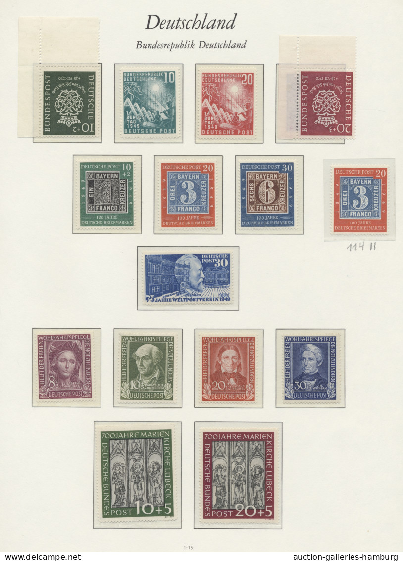 **/*/(*)/o Bundesrepublik Deutschland: 1949-1964, In Den Hauptnummern Doppelt Komplette Bzw - Collections