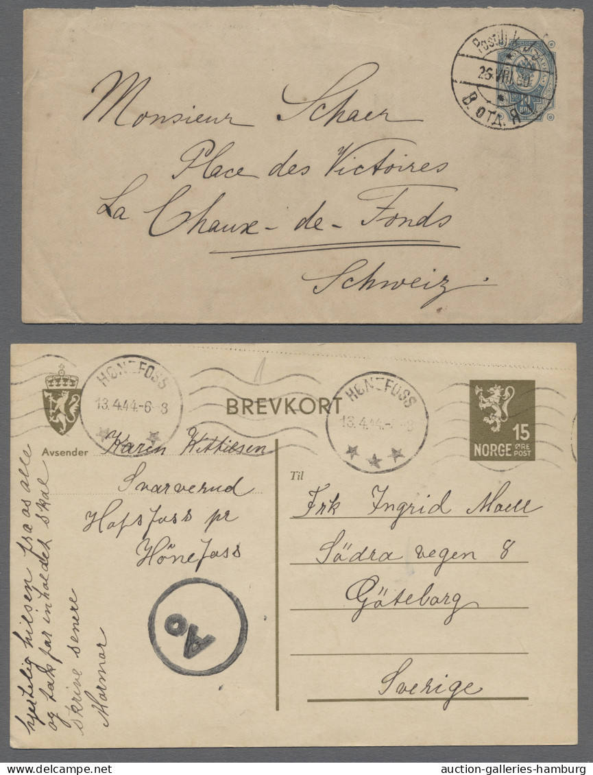 Cover/GA Scandinavia: 1847-2005, Partie Von Etwa 150 Belegen Mit U.a. Dänemark, Norwegen, - Andere-Europa