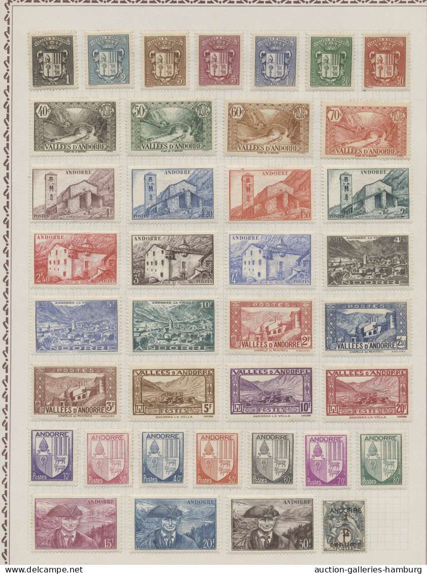 */o France: 1849-1956 (ca.), ungebrauchte und gestempelte Sammlung in einem selbstge