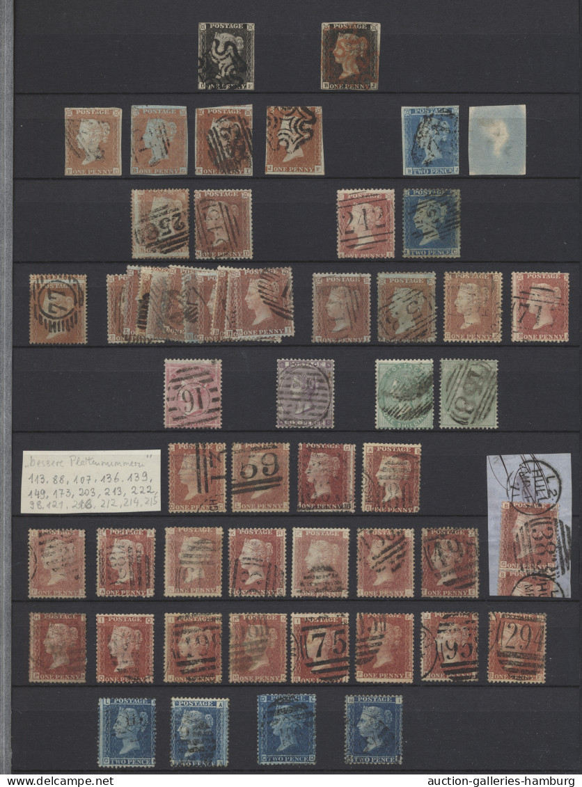 O/*/** Great Britain: 1840-2012 (ca.), Gestempelte/*/** Sammlung In Drei Großen Steckbü - Used Stamps