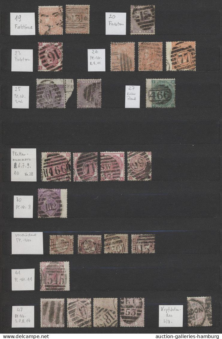 O/*/** Great Britain: 1840-2012 (ca.), Gestempelte/*/** Sammlung In Drei Großen Steckbü - Used Stamps