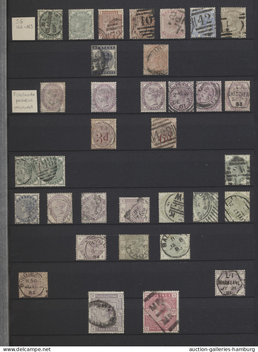 O/*/** Great Britain: 1840-2012 (ca.), Gestempelte/*/** Sammlung In Drei Großen Steckbü - Used Stamps