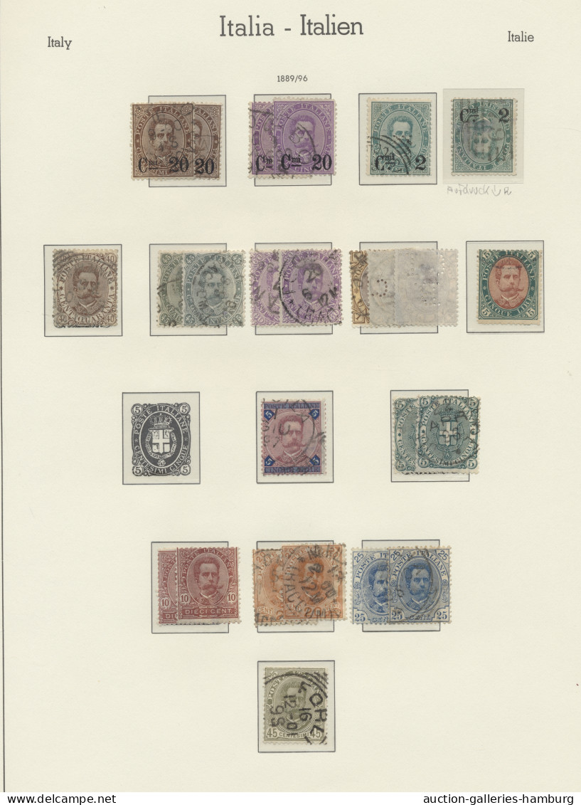 (*)/*/**/o Italy: 1861/2011 Ca., überwiegend Sehr Sauber Gestempelte, Sehr Umfangreiche Sam - Collections