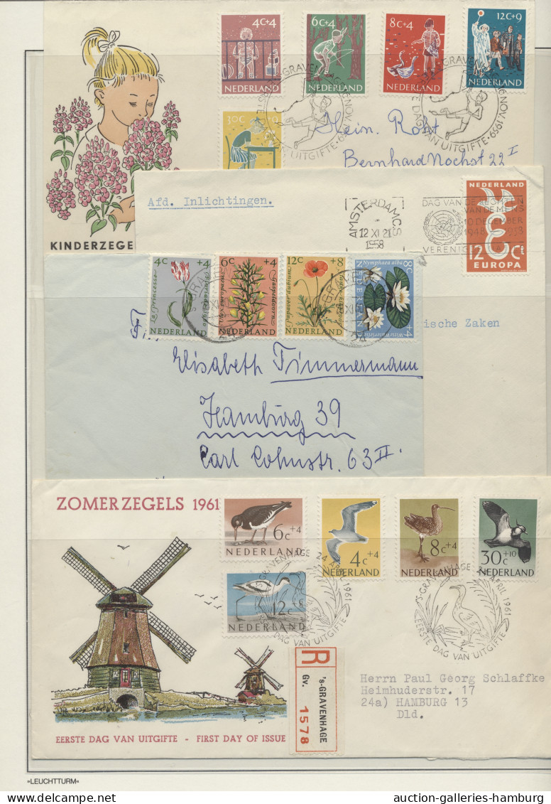 Cover/GA Netherlands: 1842-1991, BELEGE, rund 280 Stück ab einigen Vorphilabriefen, viele