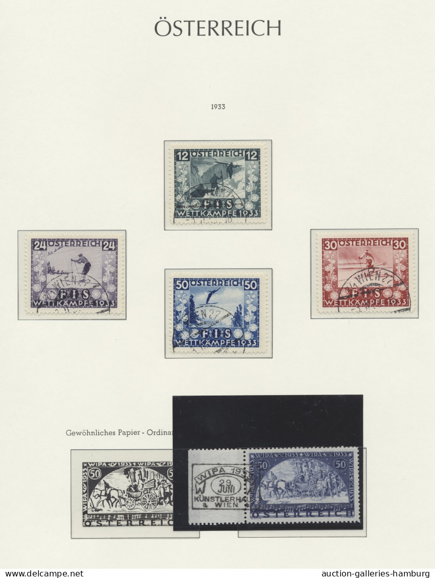 O Österreich: 1921-1937, Weitgehend Vollständige, Gestempelte Sammlung In Leuchttu - Collections