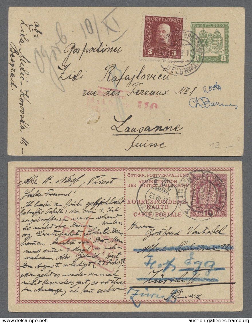 Brf./FDC/GA/**/o Österreich: 1899-1998, Partie Von Etwa 130 Belegen Mit U.a. Ballonpost, FDC, Gan - Sammlungen