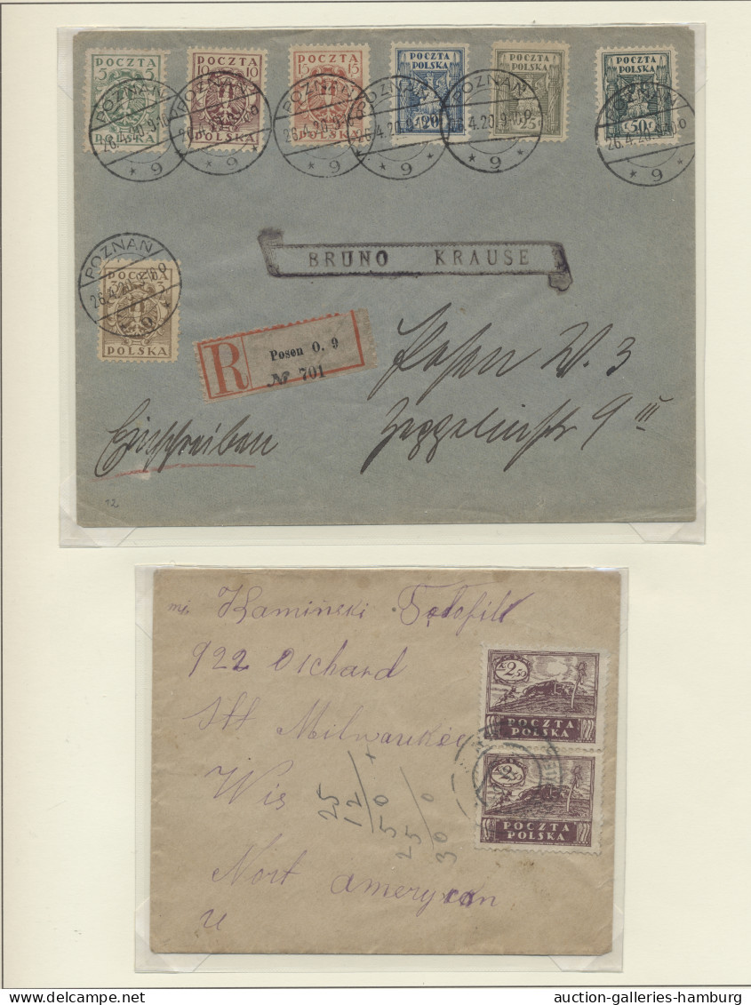 O/Cover Poland: 1919, Gestempelte Spezialsammlung Der Freimarken Aus Mi.Nr. 65 Bis 117 I - Lettres & Documents